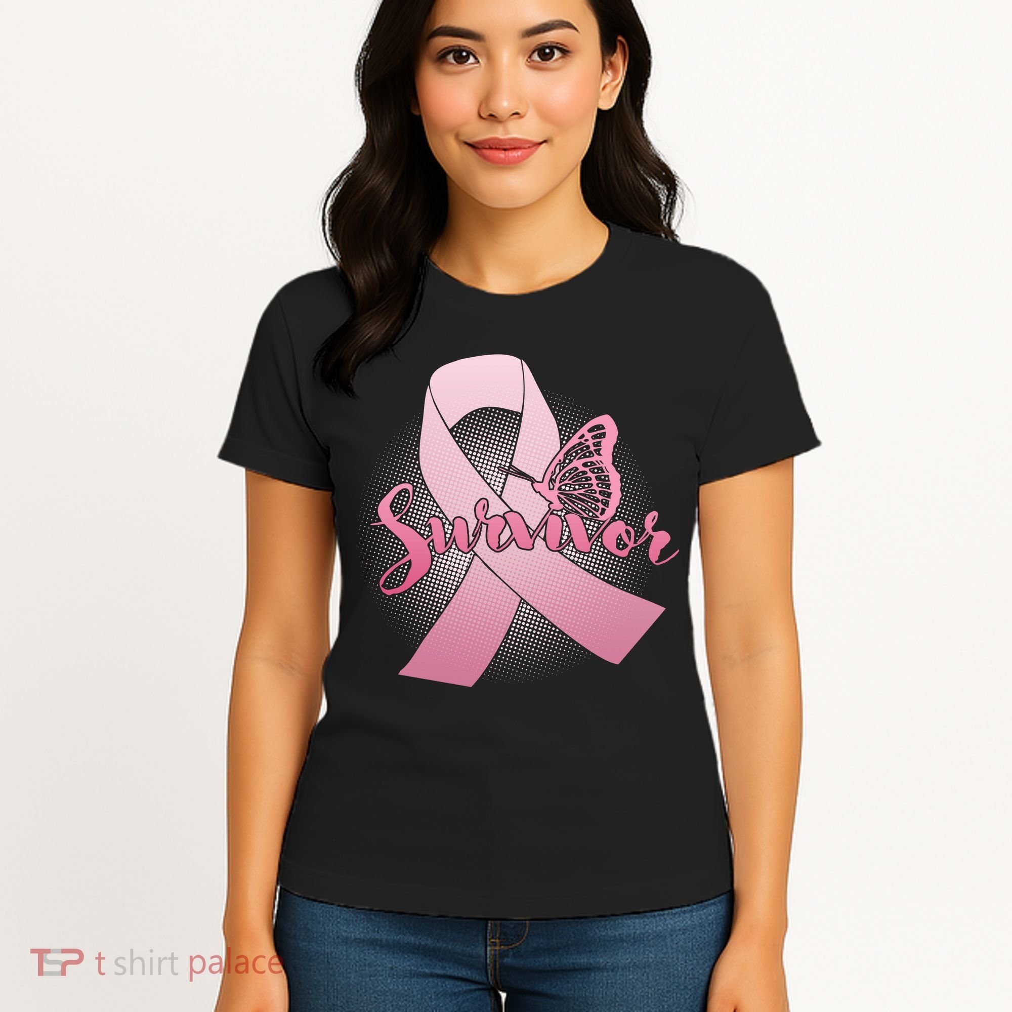 Breast Cancer Survivor Butterfly Women's T-Shirt