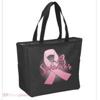 Breast Cancer Survivor Butterfly Tote Bag thumb 2