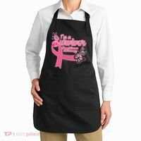 Breast Cancer Survivor Fighter Warrior Butterflies Apron thumb 2