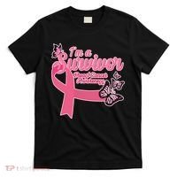 Breast Cancer Survivor Fighter Warrior Butterflies T-Shirt thumb 0