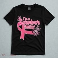 Breast Cancer Survivor Fighter Warrior Butterflies T-Shirt thumb 5