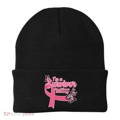 Breast Cancer Survivor Fighter Warrior Butterflies Beanie