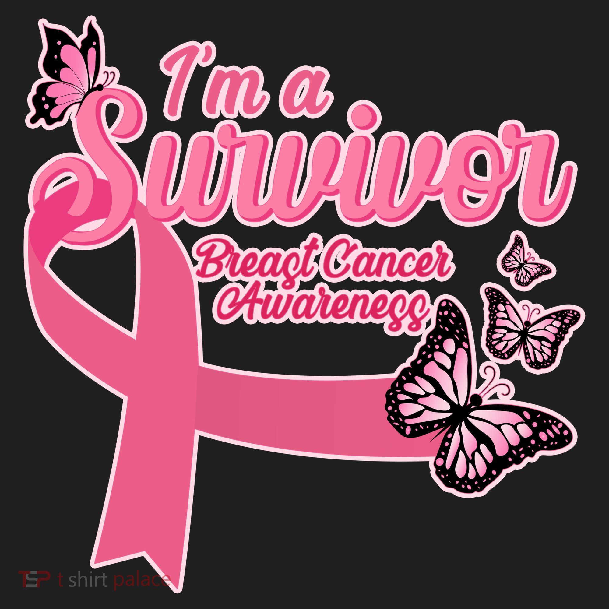 Breast Cancer Survivor Fighter Warrior Butterflies Beanie