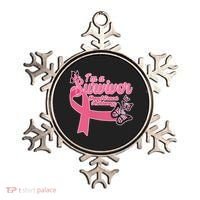 Breast Cancer Survivor Fighter Warrior Butterflies Ornament thumb 0