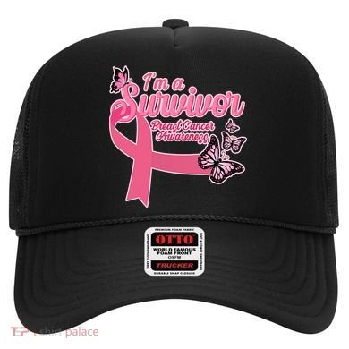 Breast Cancer Survivor Fighter Warrior Butterflies Hat