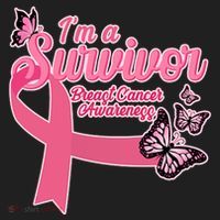 Breast Cancer Survivor Fighter Warrior Butterflies Hat thumb 2