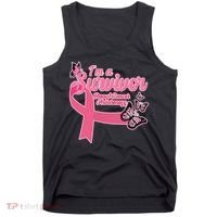 Breast Cancer Survivor Fighter Warrior Butterflies Tank Top thumb 0