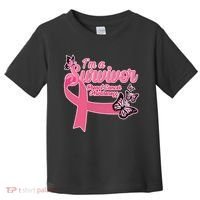 Breast Cancer Survivor Fighter Warrior Butterflies Toddler T-Shirt thumb 0