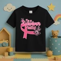 Breast Cancer Survivor Fighter Warrior Butterflies Toddler T-Shirt thumb 3