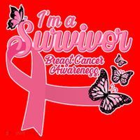 Breast Cancer Survivor Fighter Warrior Butterflies Santa Hat thumb 1