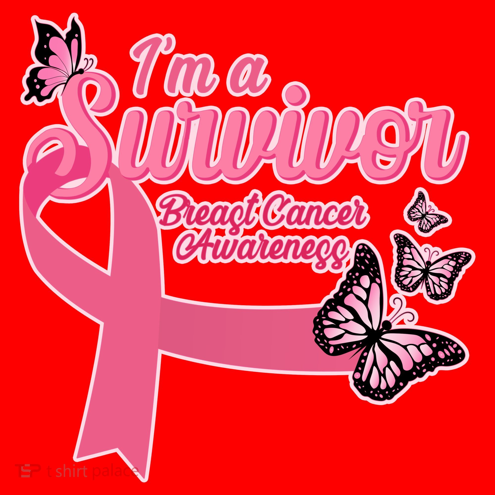 Breast Cancer Survivor Fighter Warrior Butterflies Santa Hat