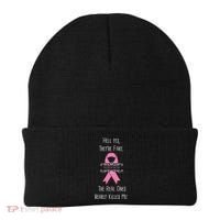 Breast Cancer Survivor Hell Yes They're Fake Beanie thumb 0