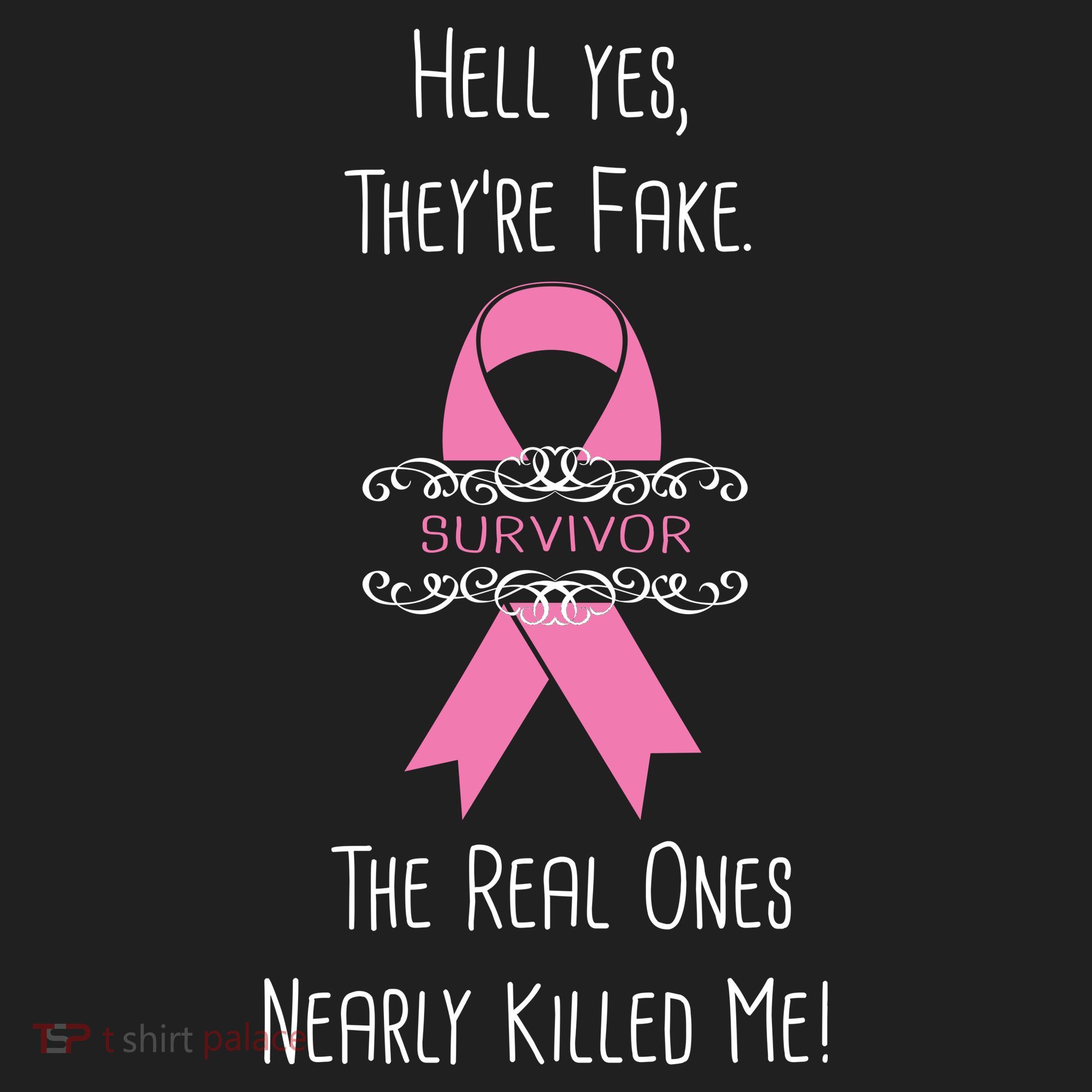 Breast Cancer Survivor Hell Yes They're Fake Beanie