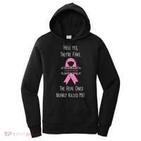 Breast Cancer Survivor Hell Yes They're Fake Women's Hoodie thumb 0