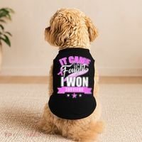 Breast Cancer Survivor It Came We Fought I Won Doggie Tank thumb 2