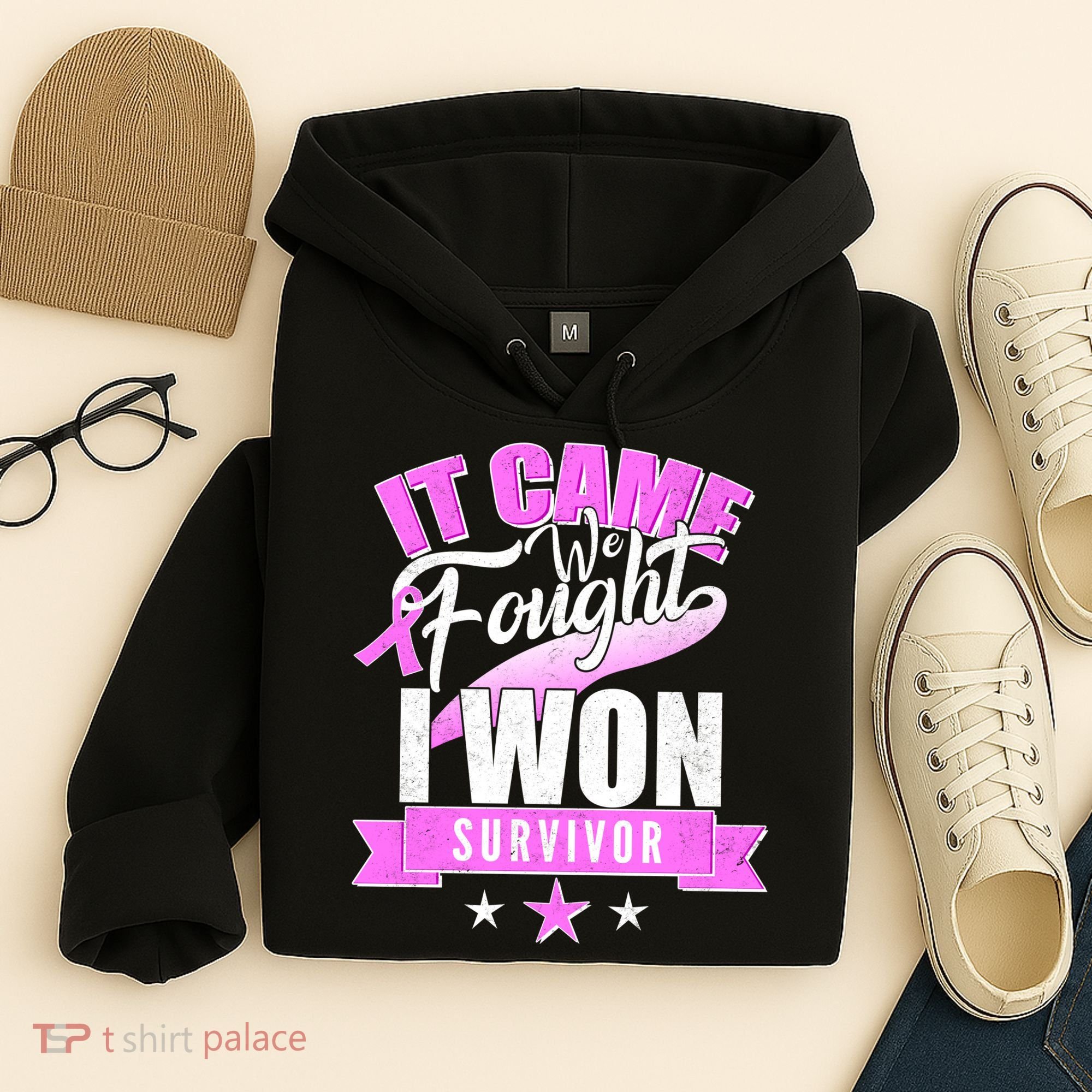 Breast Cancer Survivor It Came We Fought I Won Hoodie