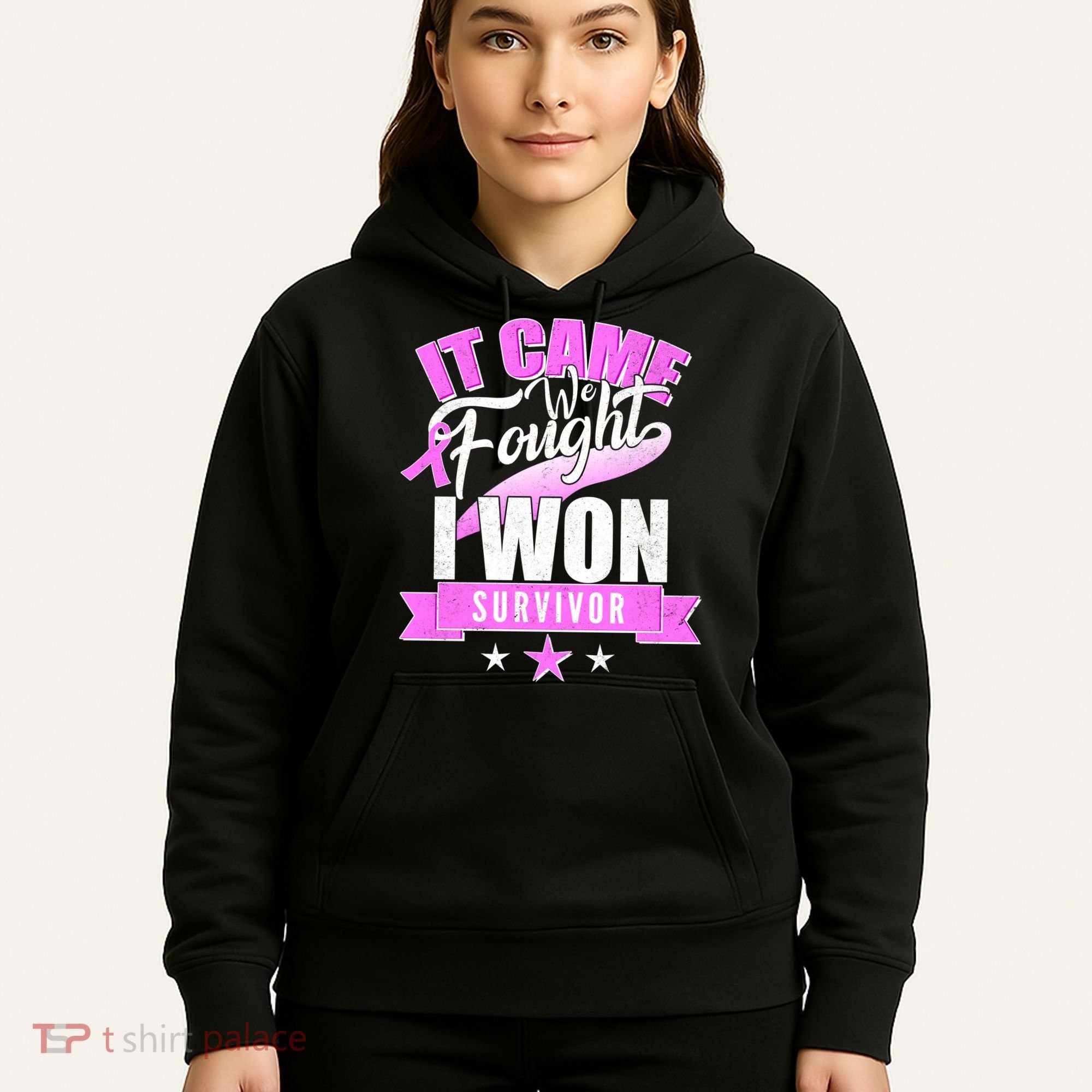 Breast Cancer Survivor It Came We Fought I Won Hoodie