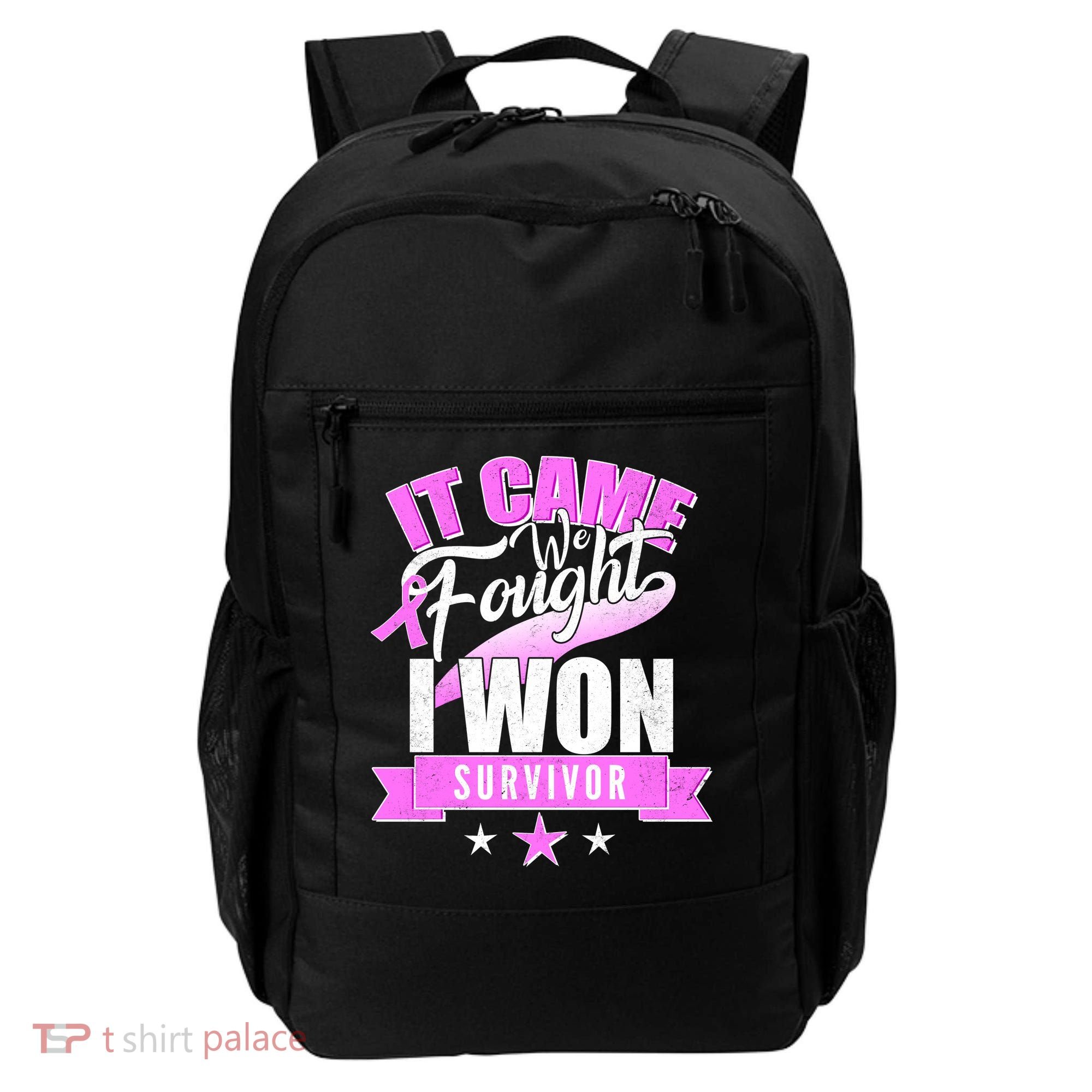 Breast Cancer Survivor It Came We Fought I Won Backpack