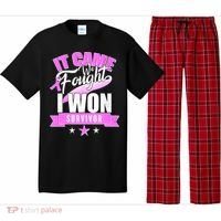 Breast Cancer Survivor It Came We Fought I Won Pajama Set thumb 0