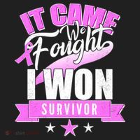 Breast Cancer Survivor It Came We Fought I Won Tumbler thumb 3