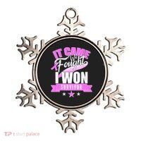 Breast Cancer Survivor It Came We Fought I Won Ornament thumb 0