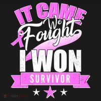 Breast Cancer Survivor It Came We Fought I Won Women's Tank Top thumb 5