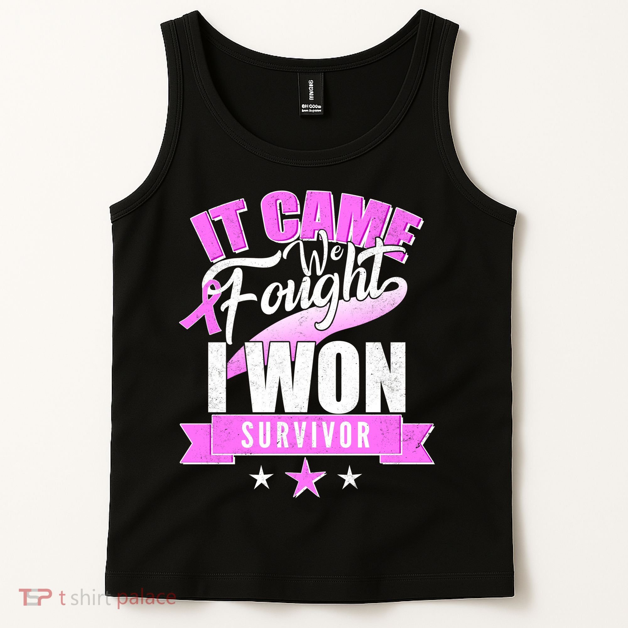 Breast Cancer Survivor It Came We Fought I Won Tank Top