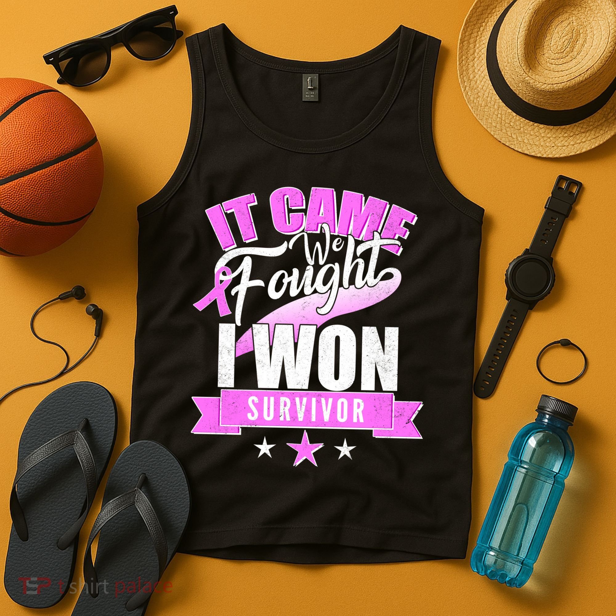 Breast Cancer Survivor It Came We Fought I Won Tank Top