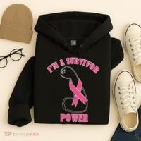 Breast Cancer Survivor Power Hoodie thumb 4