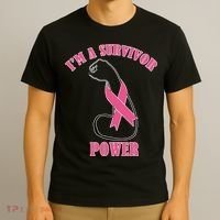 Breast Cancer Survivor Power T-Shirt thumb 3