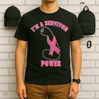 Breast Cancer Survivor Power T-Shirt thumb 6