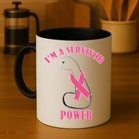 Breast Cancer Survivor Power Coffee Mug thumb 4