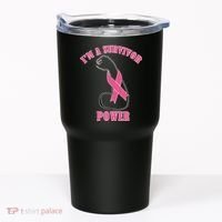 Breast Cancer Survivor Power Tumbler thumb 0
