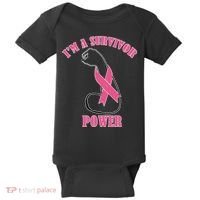 Breast Cancer Survivor Power Baby Bodysuit thumb 0