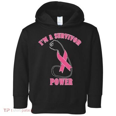 Breast Cancer Survivor Power Toddler Hoodie