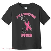 Breast Cancer Survivor Power Toddler T-Shirt thumb 0