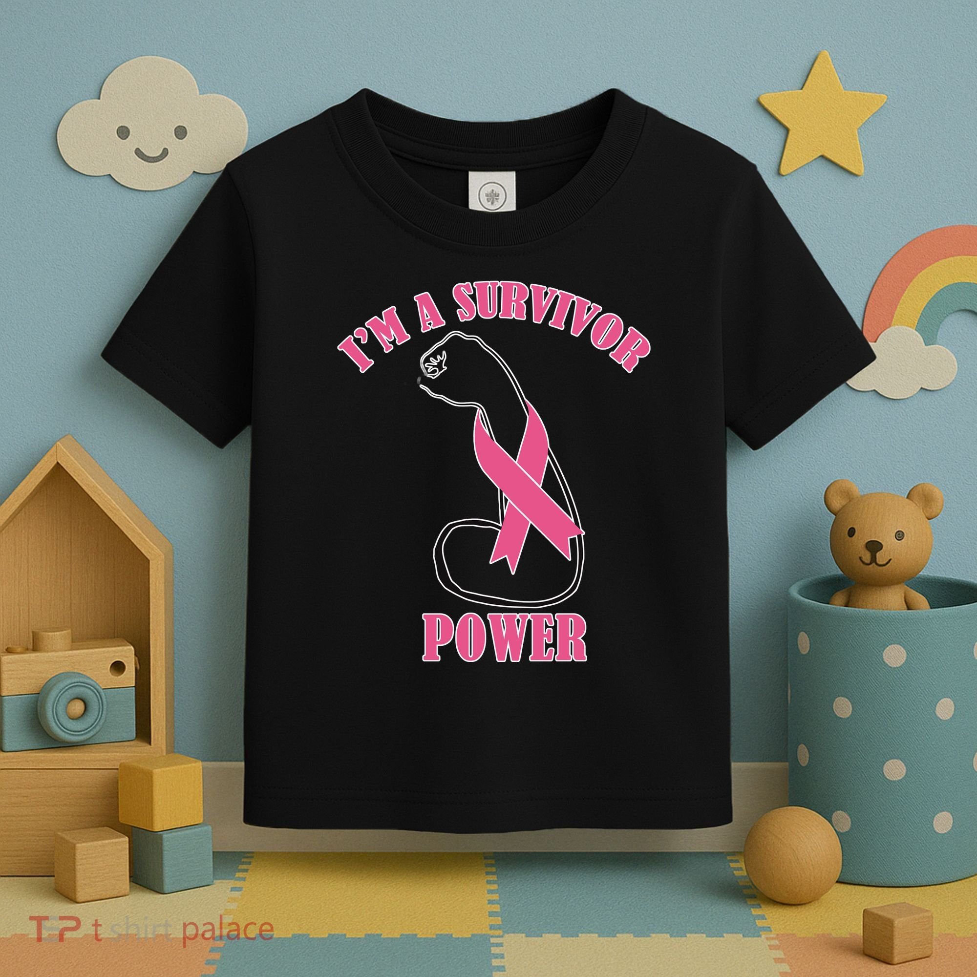 Breast Cancer Survivor Power Toddler T-Shirt