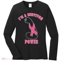 Breast Cancer Survivor Power Women's Long Sleeve Shirt thumb 0