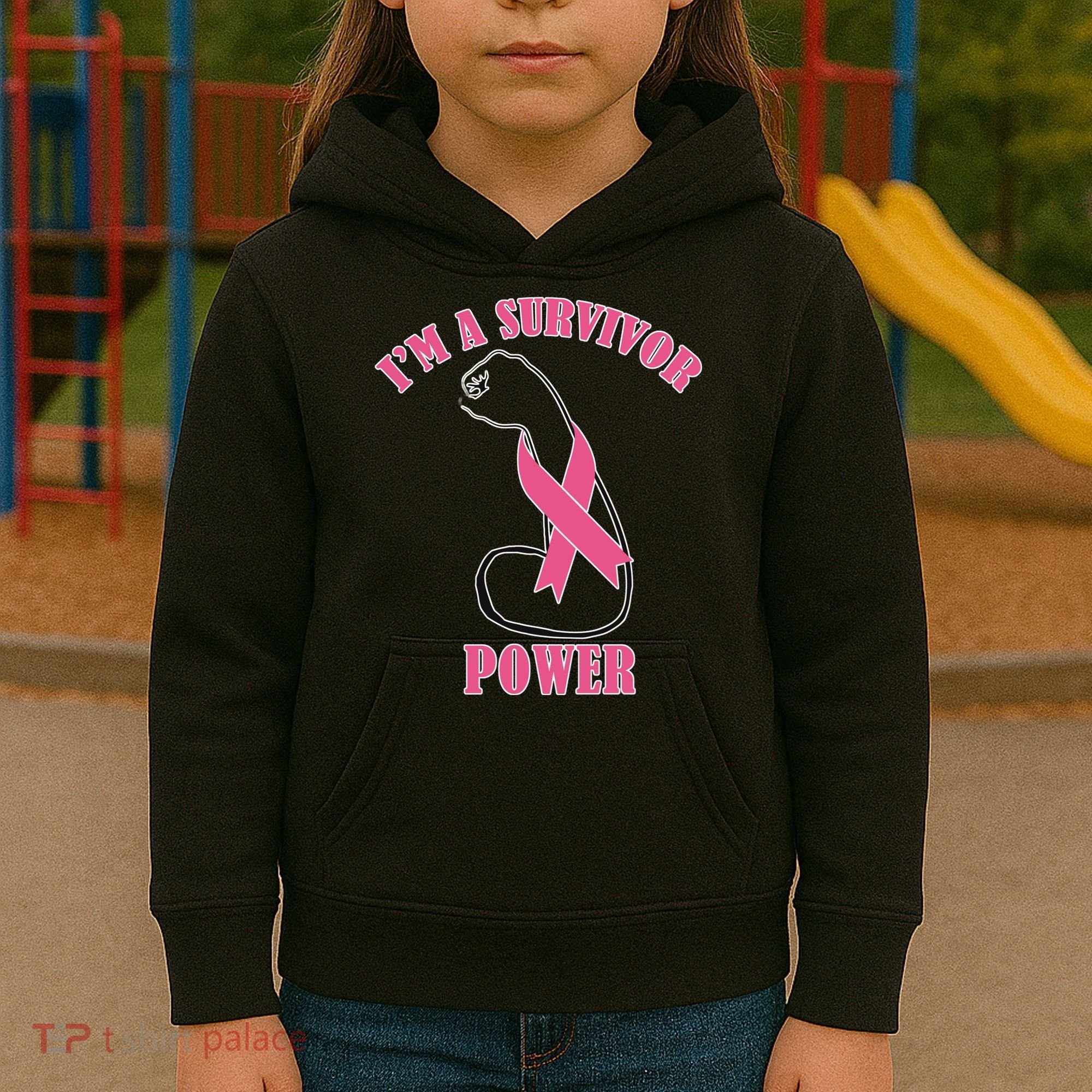 Breast Cancer Survivor Power Kids Hoodie