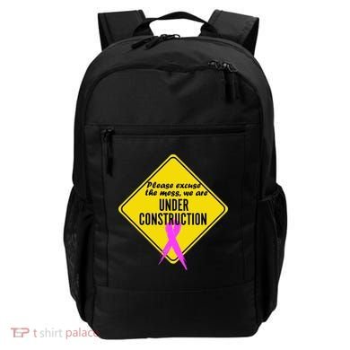 Breast Cancer Under Construction Sign Backpack