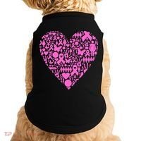Breast Cancer Unity Heart Mash Up Doggie Tank thumb 0