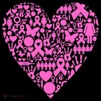 Breast Cancer Unity Heart Mash Up Coffee Mug thumb 5