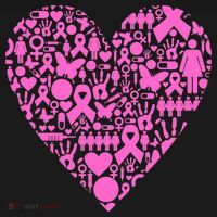 Breast Cancer Unity Heart Mash Up Pajama Set thumb 2