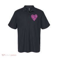 Breast Cancer Unity Heart Mash Up Polo thumb 0