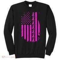 Breast Cancer USA Ribbon Flag Sweatshirt thumb 0