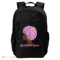 Breast Cancer Warrior Flower Afro Backpack thumb 0