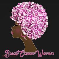 Breast Cancer Warrior Flower Afro Women's T-Shirt thumb 6