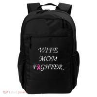 Breast Cancer Wife Mom Fighter Backpack thumb 0