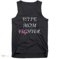 Breast Cancer Wife Mom Fighter Tank Top thumb 0