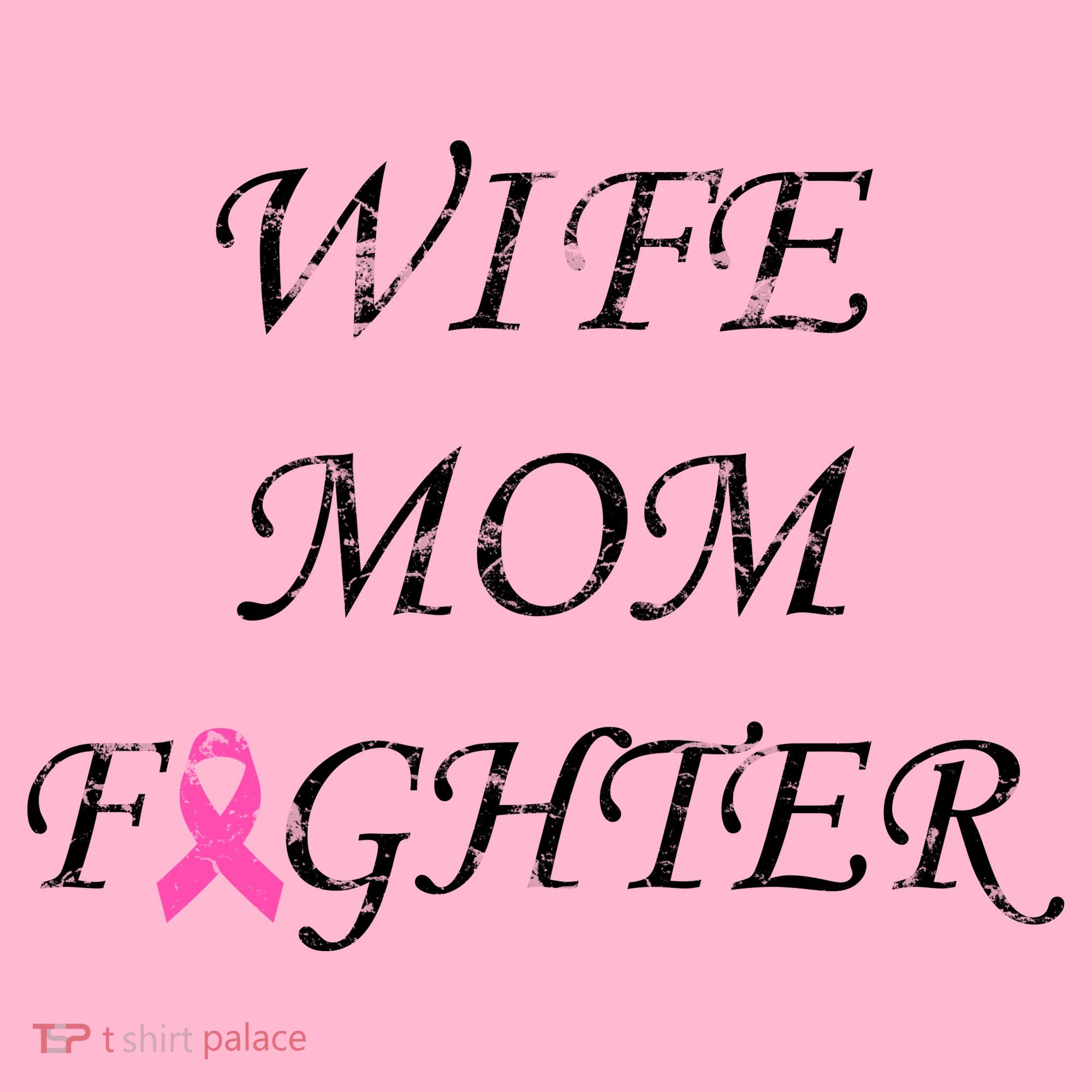 Breast Cancer Wife Mom Fighter Visor